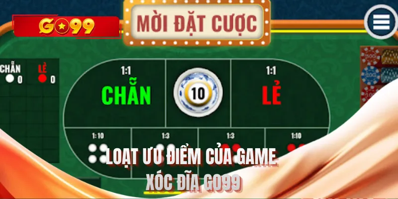 Loạt ưu điểm của game xóc đĩa GO99
